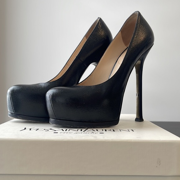 YSL Black Leather Pump - Picture 6 of 8